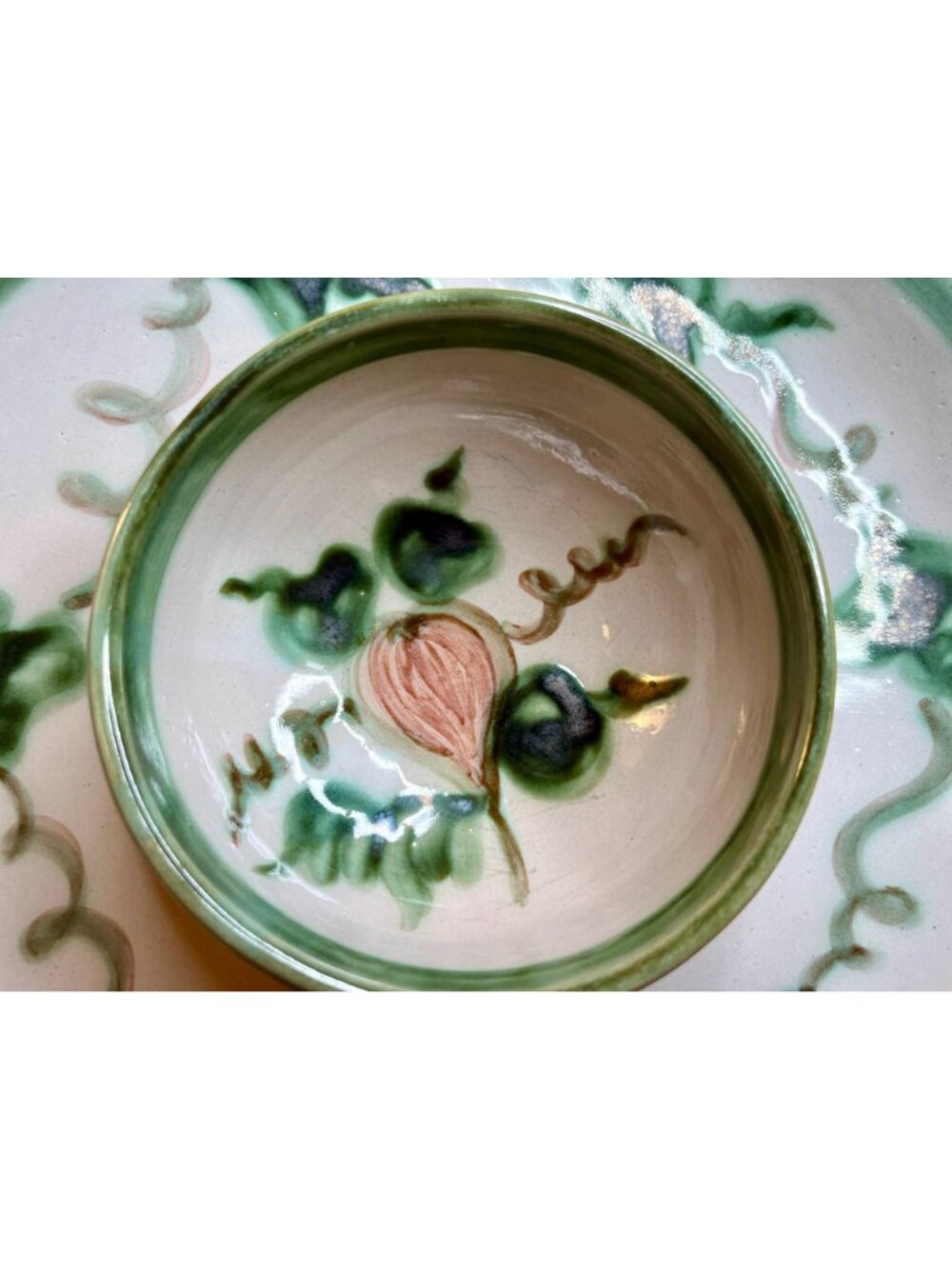 Louisville Stoneware HARVEST or PEAR Chip and Dip Serving Tray Platter, 12", Hea - Picture 2 of 16